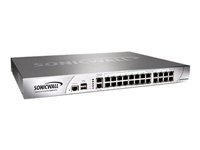 SonicWALL NSA 2400MX TotalSecure - Dispositif de sécurité - 26 ports - Ethernet, Fast Ethernet, Gigabit Ethernet - 1U avec 1 an GAV/AS/IPS/Service d'intelligence des applications/Service de filtrage du contenu et support dynamique 24X7 01-SSC-8854